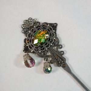 Silver Filigree Metal Hair Stick - A Case of Random