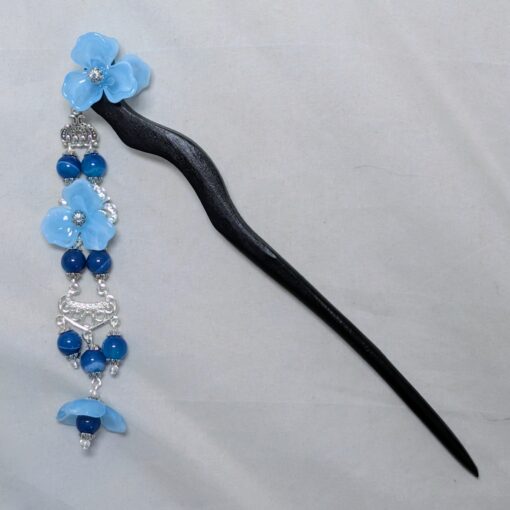 Stoneflowers--double-sided wooden hair sticks - Image 9
