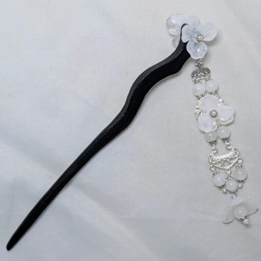 Stoneflowers--double-sided wooden hair sticks - Image 12