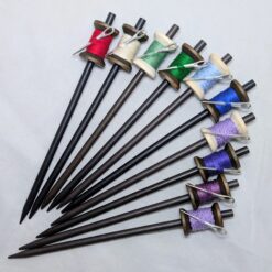 threaded spools hair sticks
