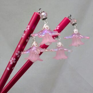Double Drops - doubled flower hair sticks